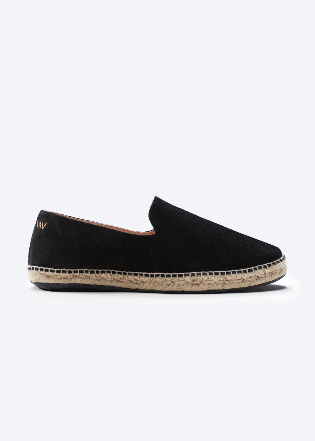 Capsasal Black Suede Slip On Men Espadrille