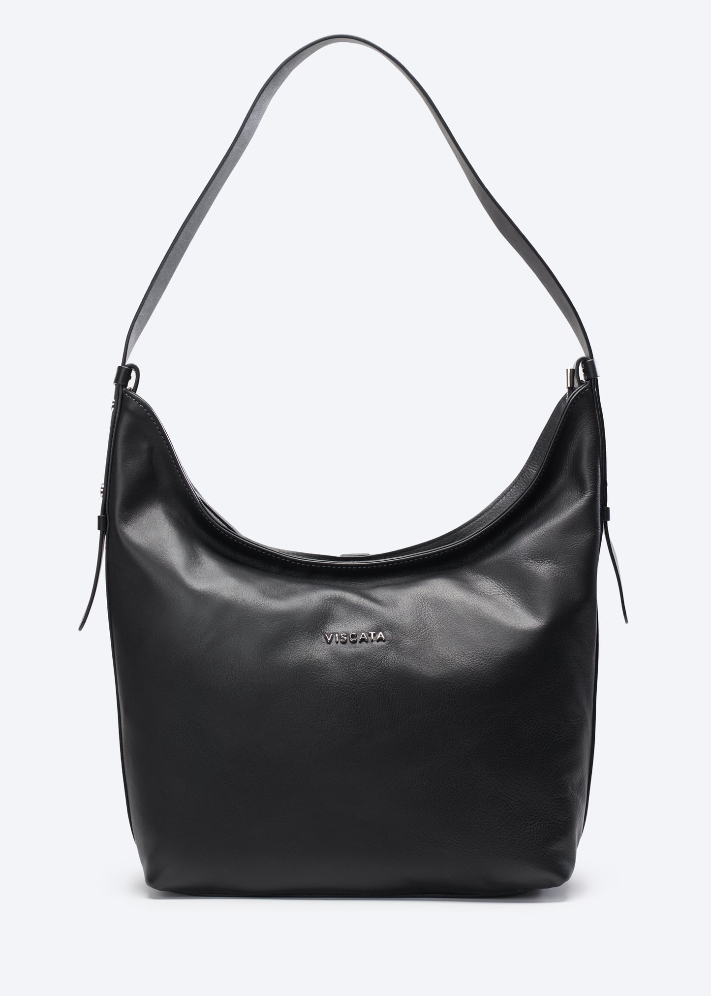 Cyprien Black Women Large Leather Handbag