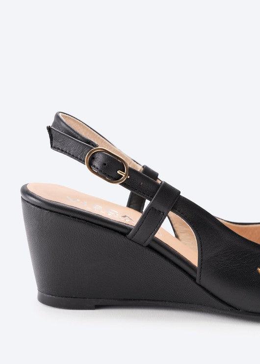 Tivoli Leather Wedges