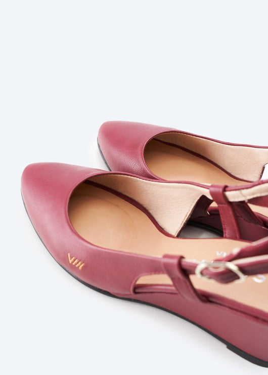 Tivoli Leather Wedges