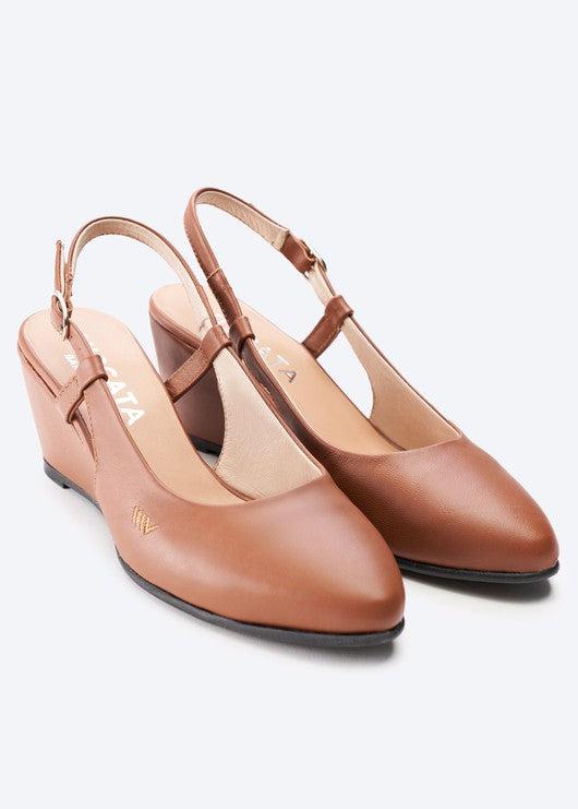 Tivoli Leather Wedges