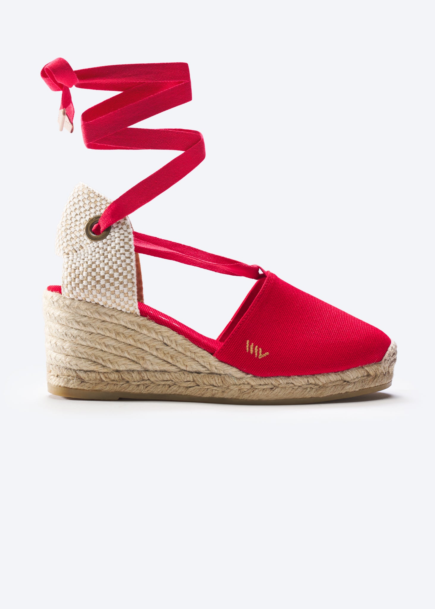 Red platform espadrilles online