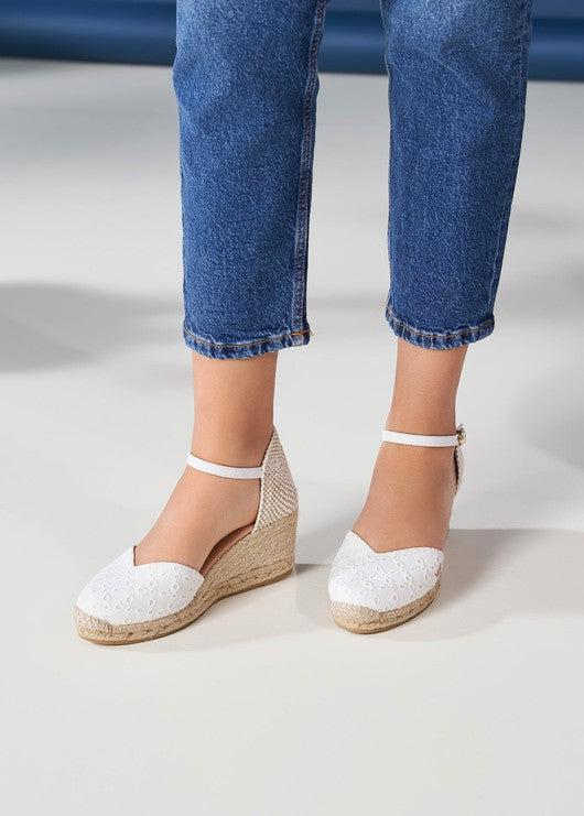 Reus Limited Edition Canvas Espadrille Wedges