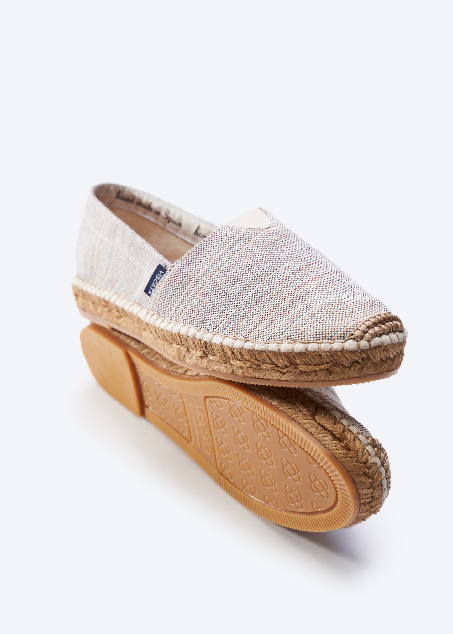 Barceloneta Limited Edition Angora Kuba Canvas Woman Slip On Espadrille Flats Barcelona Sole Detail