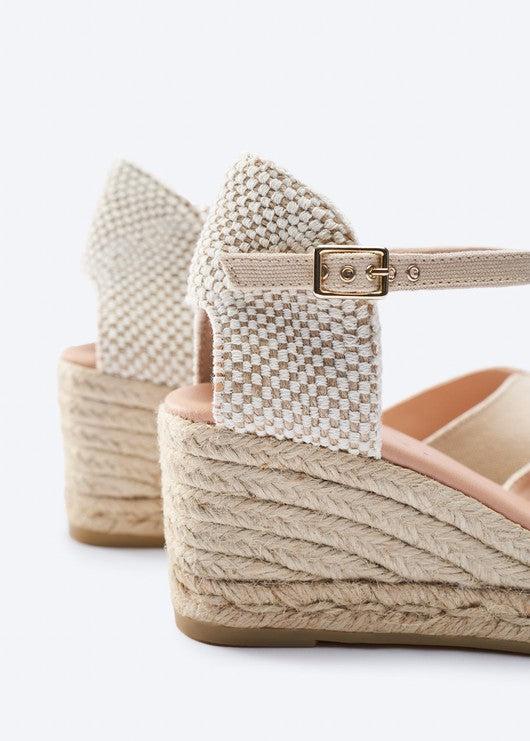 Sacova Canvas Espadrille Sandal Wedges