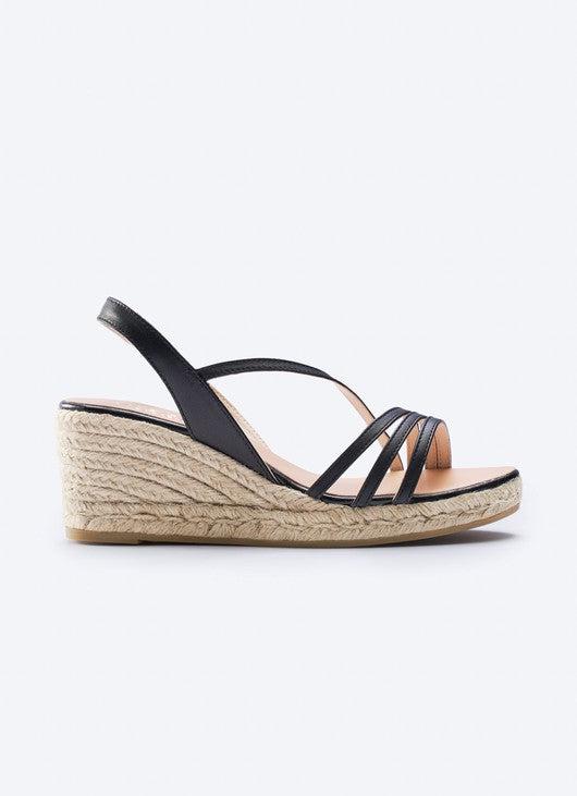 Ona Leather Espadrille Sandal Wedges