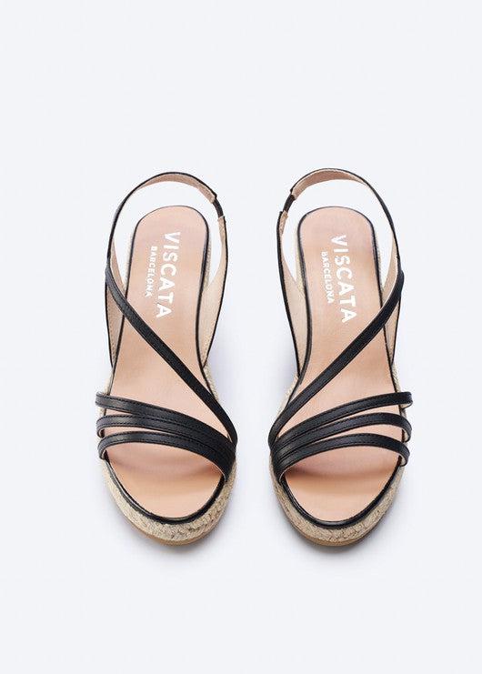 Ona Leather Espadrille Sandal Wedges