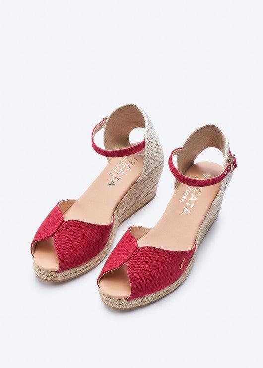 Sacova Limited Edition Canvas Espadrille Sandal Wedges