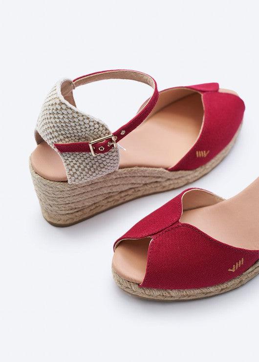 Sacova Limited Edition Canvas Espadrille Sandal Wedges