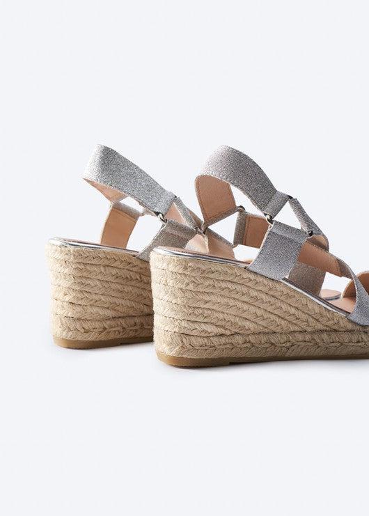 Dalia Elastic Espadrille Sandal Wedges