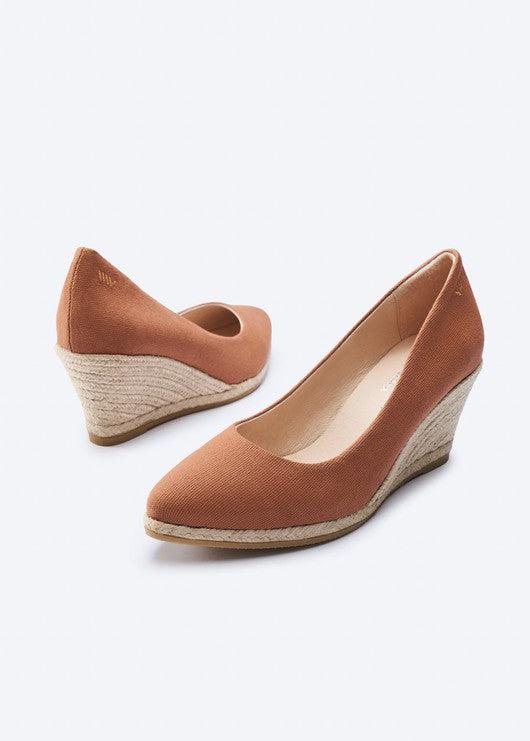 Roses Limited Edition Canvas U Cut Espadrille Wedges