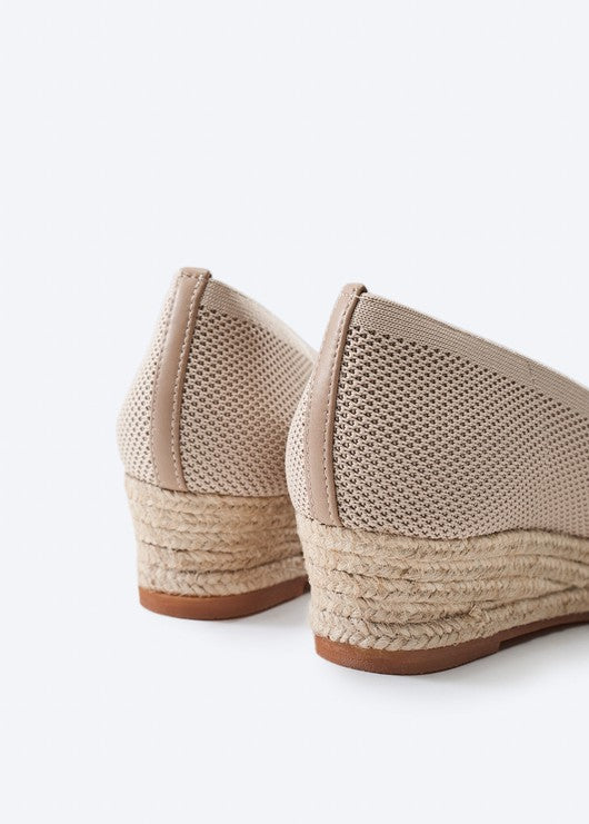 Riba Elastic Espadrille Wedges