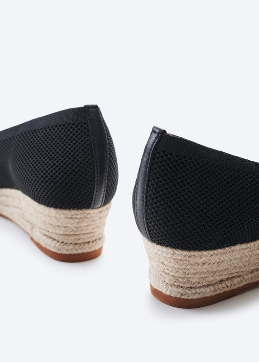 Riba Elastic Espadrille Wedges