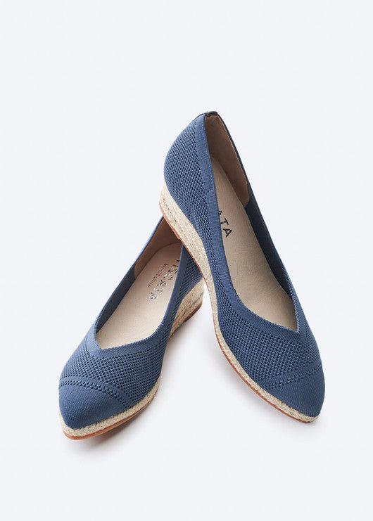 Riba Elastic Espadrille Wedges