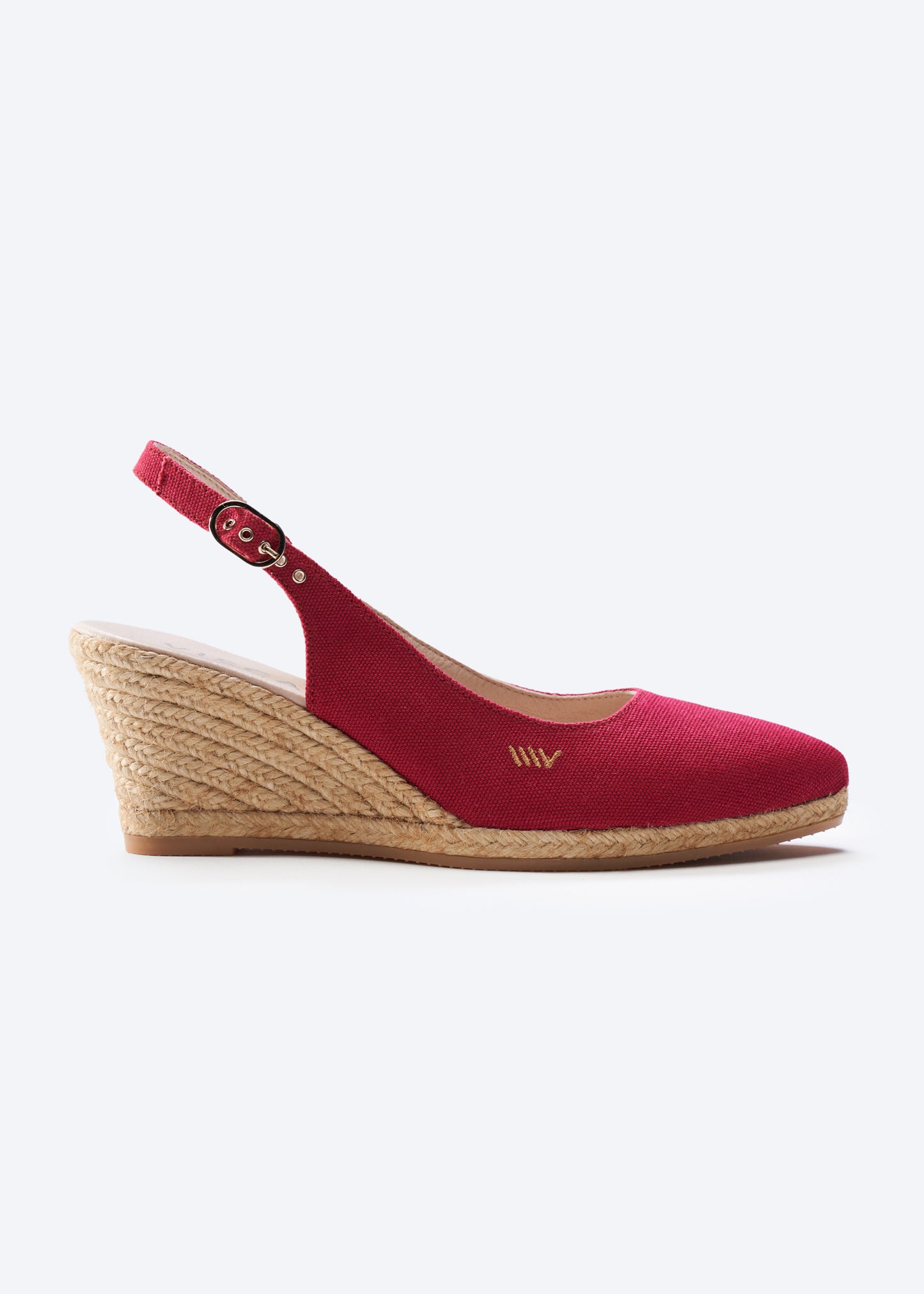 Palomera Limited Edition Cherry Canvas Slingback Women Espadrille Wedge