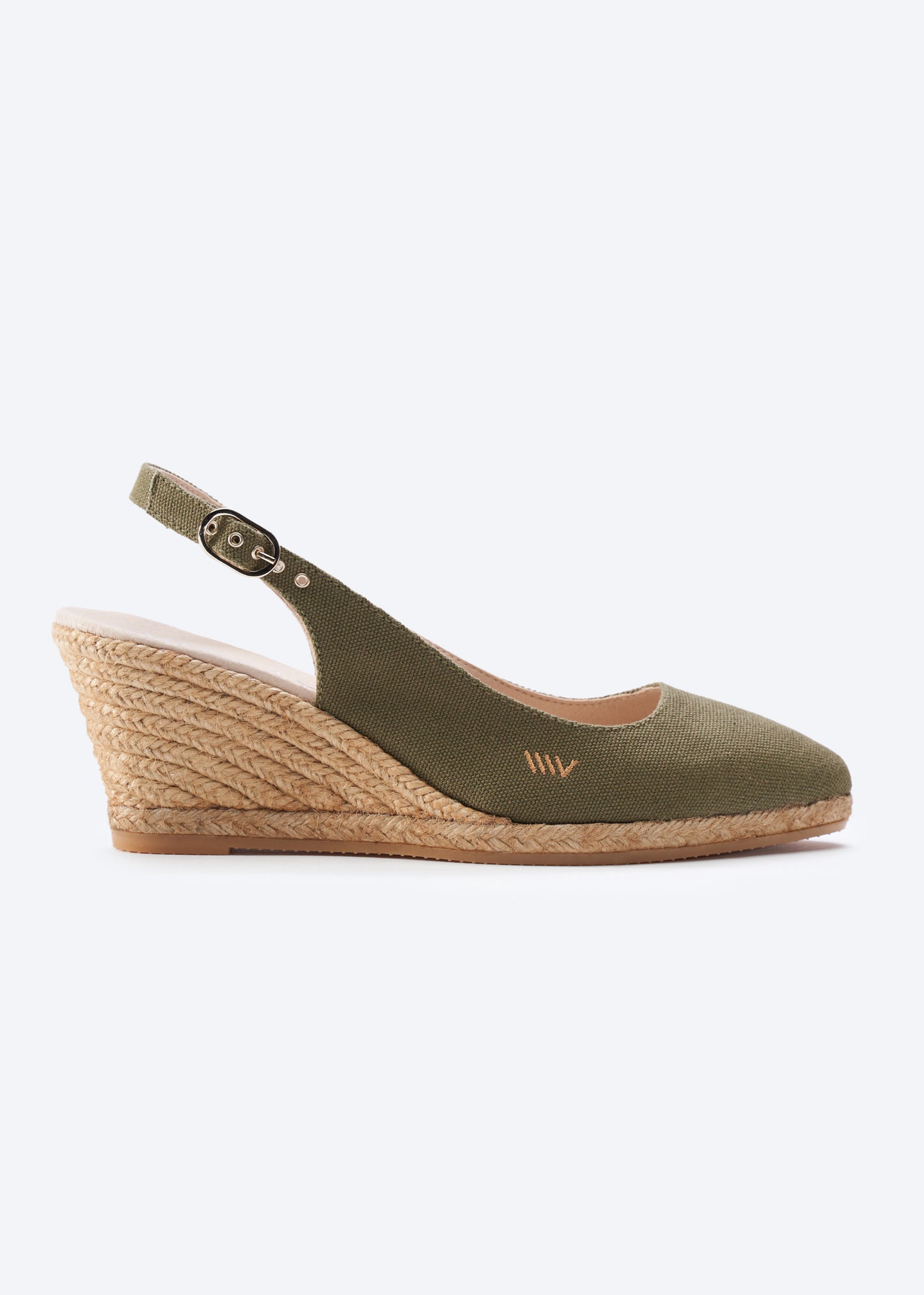 Palomera Limited Edition Olive Canvas Slingback Women Espadrille Wedge