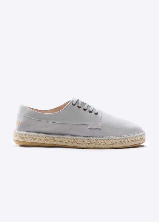 Pol Ash Grey Canvas Cord Men Espadrille