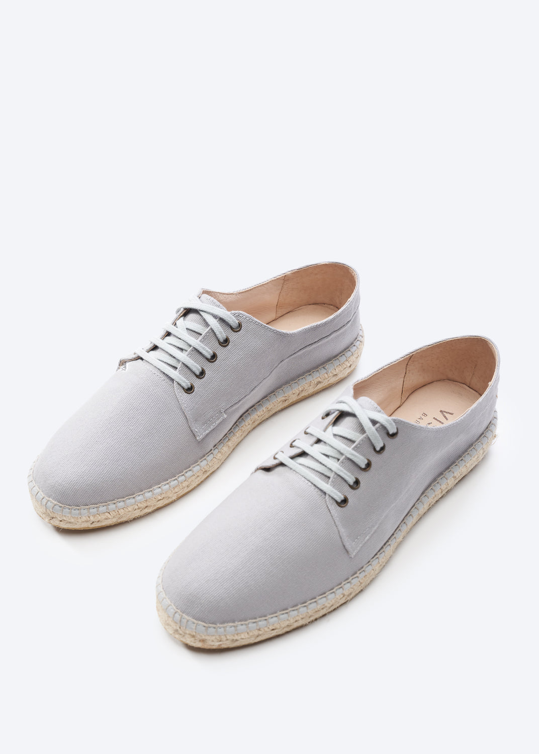 Pol Ash Grey Canvas Cord Laces Men Espadrilles