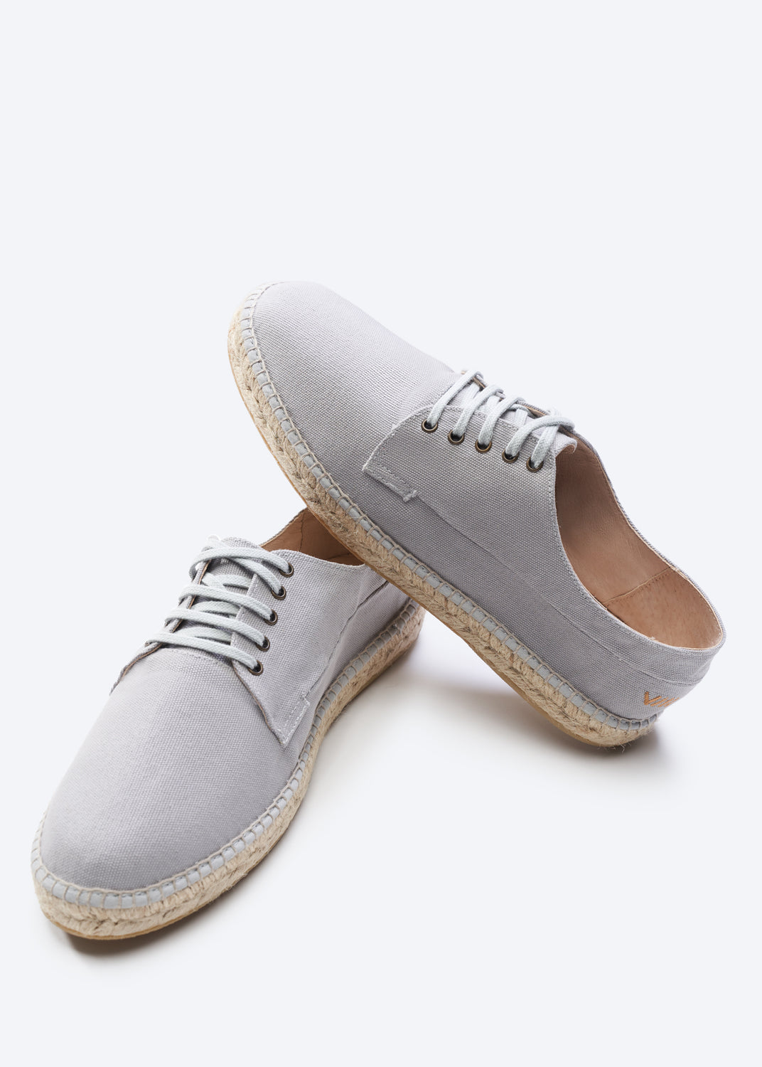 Viscata's Pol Ash Grey Canvas Cord Laces Men Espadrilles