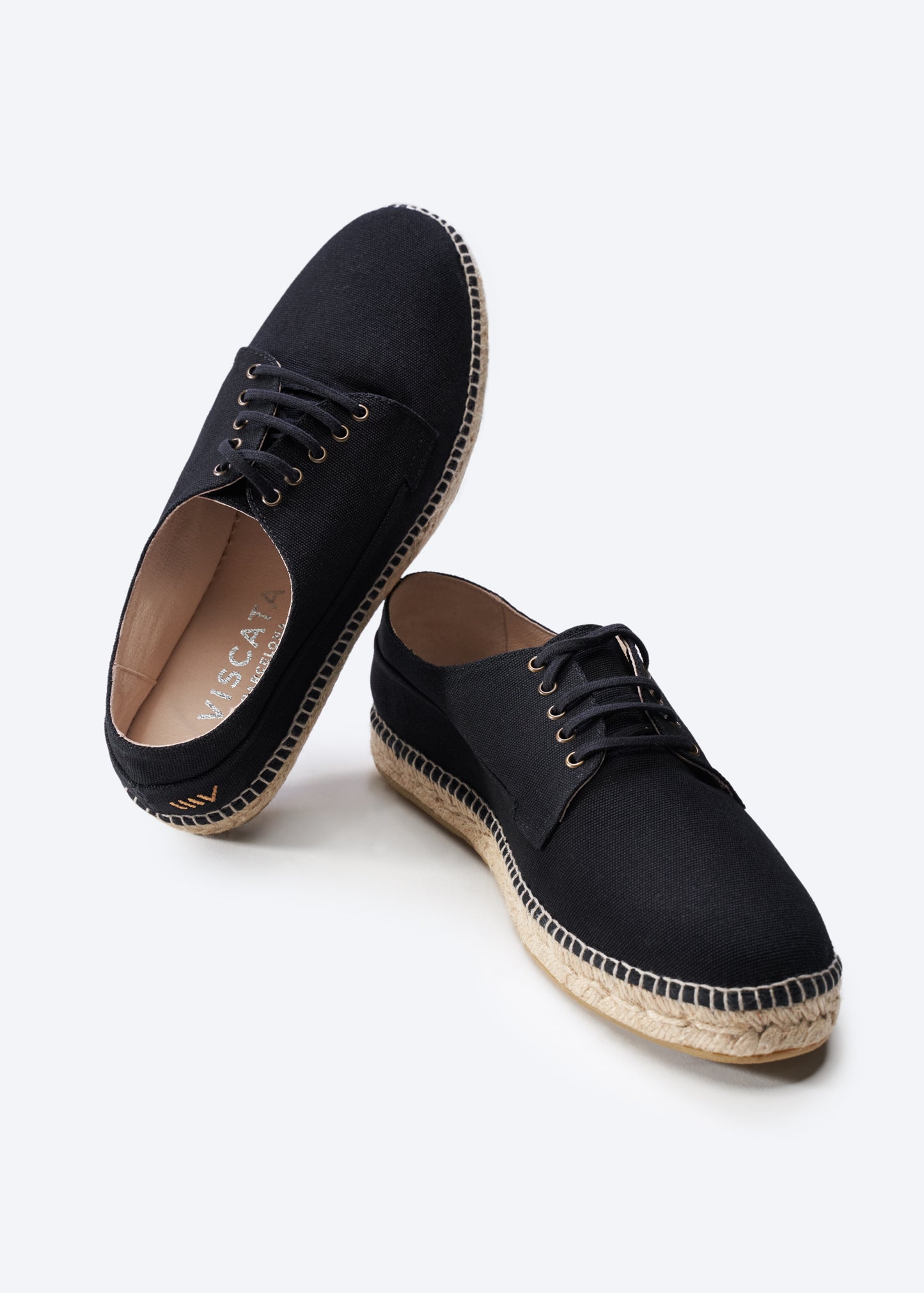 Pol Black Canvas Cord Men Espadrilles