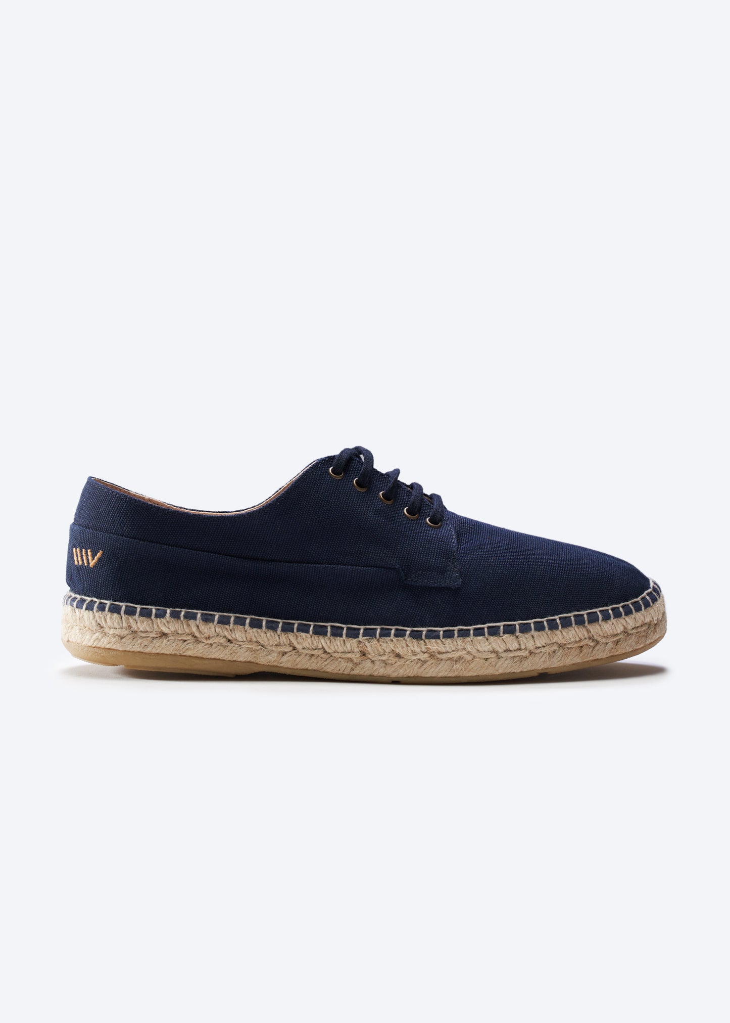 Pol Navy Blue Canvas Cord Men Espadrille