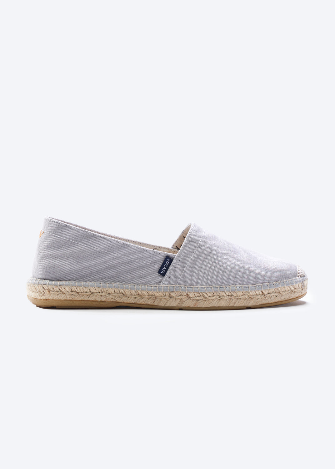 Sitges Ash Grey Canvas Slip On Men Espadrille