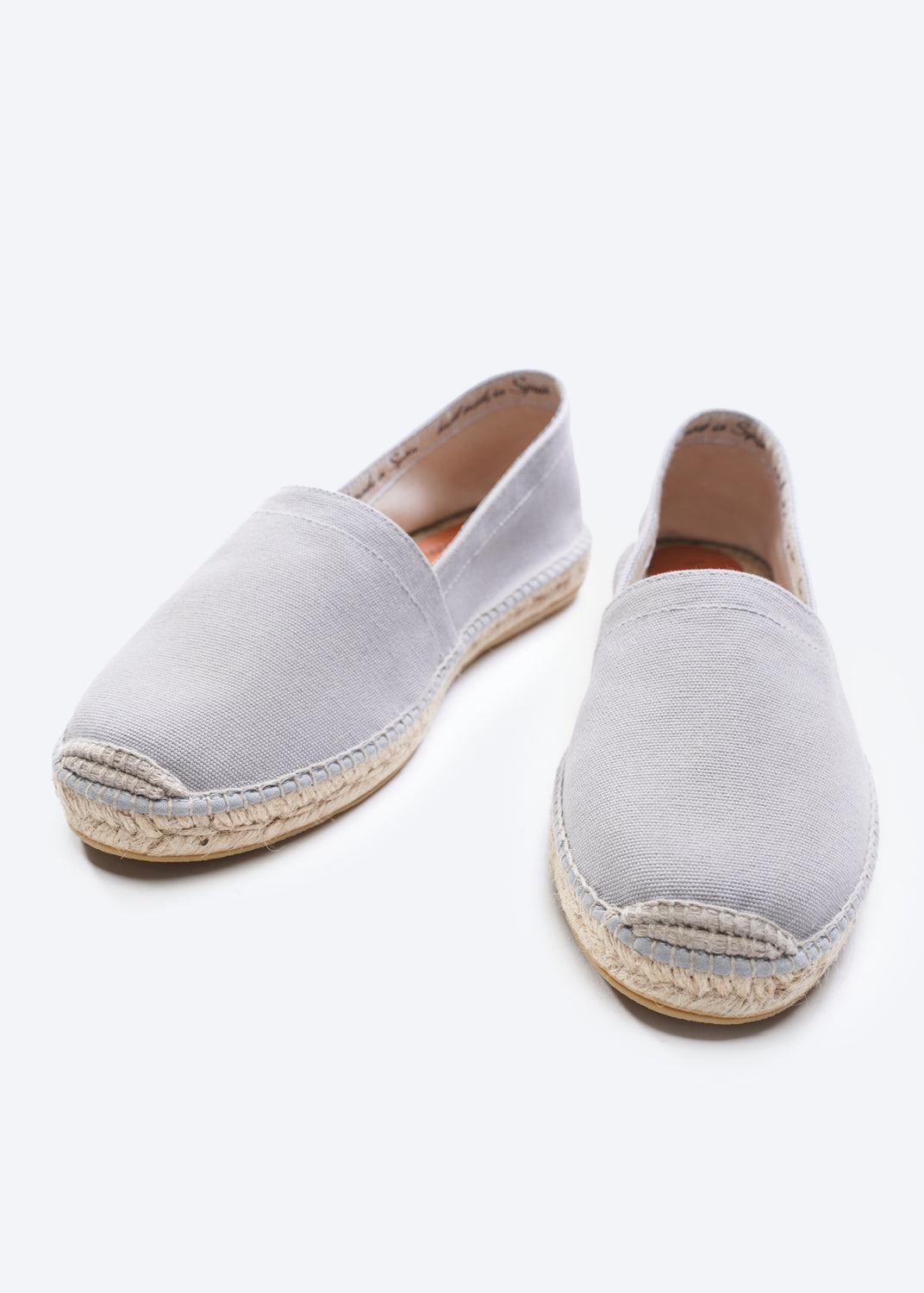 Sitges Ash Grey Canvas Slip On Men Espadrilles