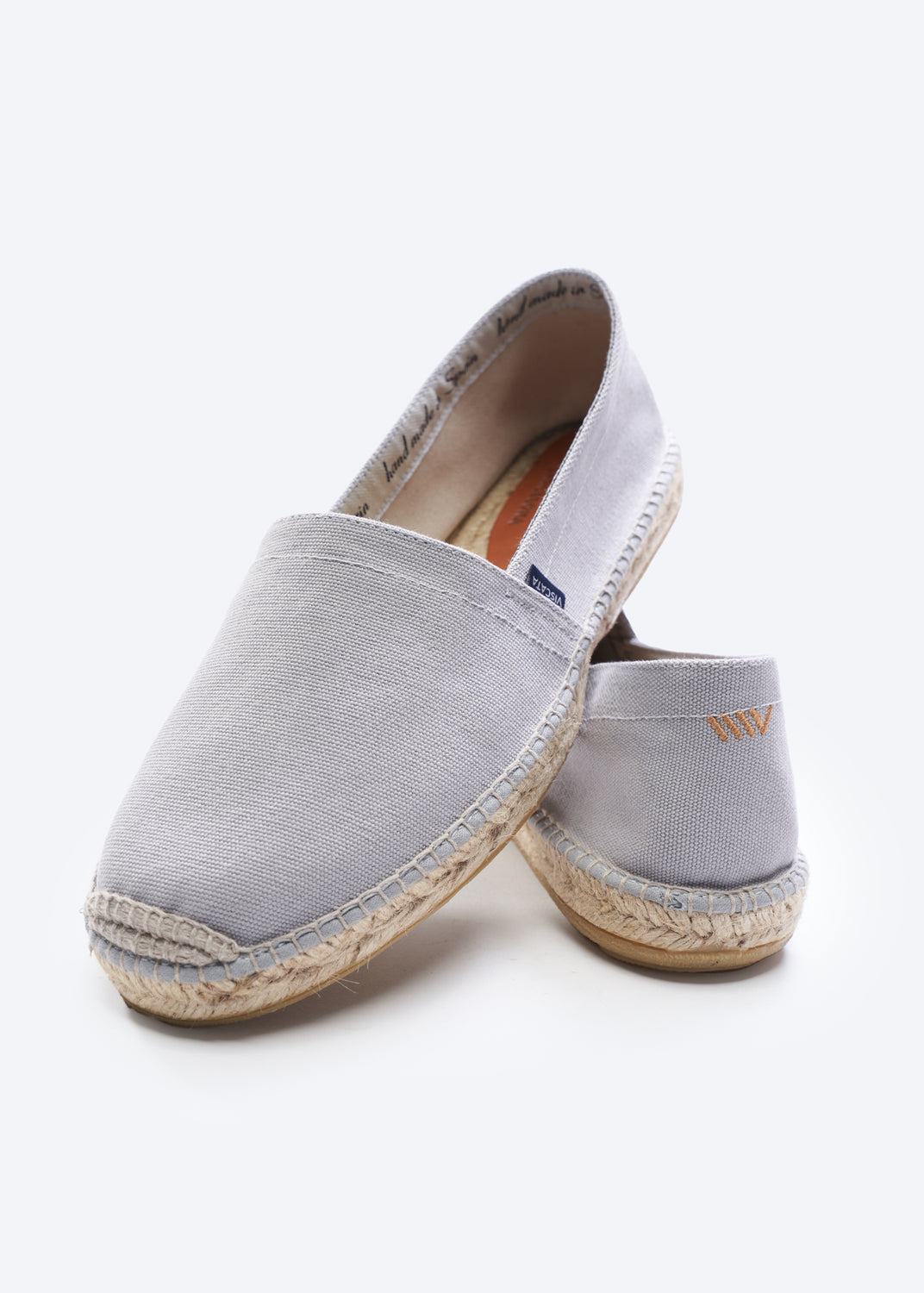 Viscata Sitges Ash Grey Canvas Slip On Men Espadrilles