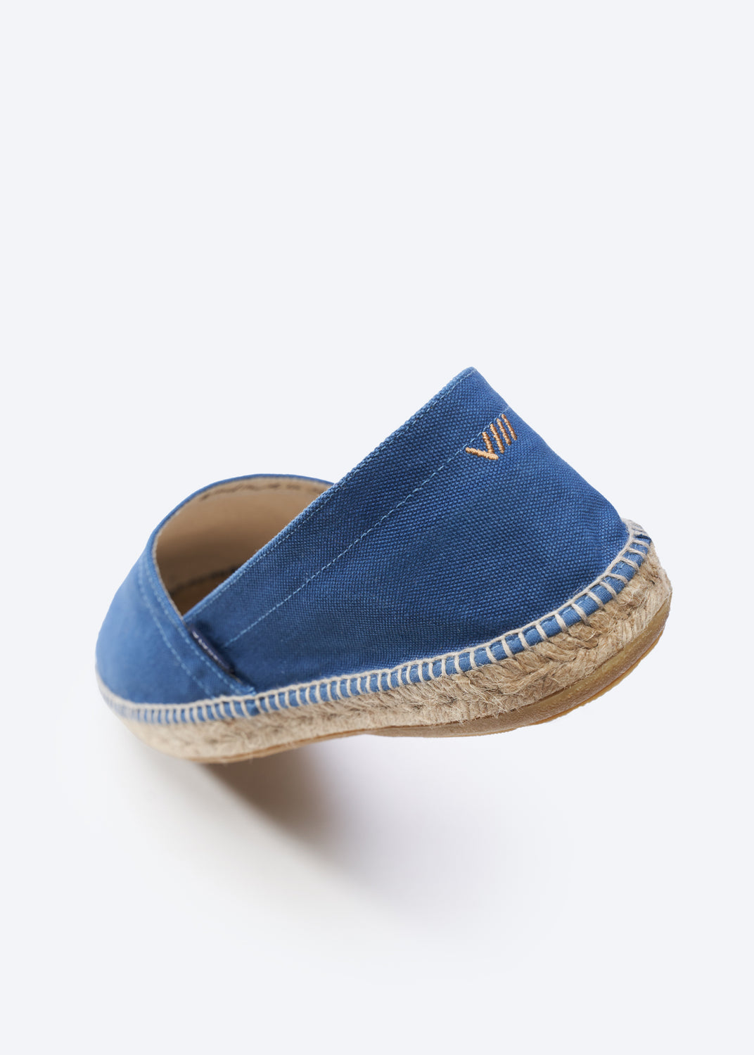 Sitges Limited Edition Denim Canvas Slip On Men Espadrilles Back Detail