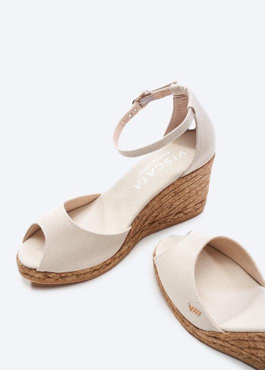 Aiguafreda Canvas Espadrille Sandal Wedges