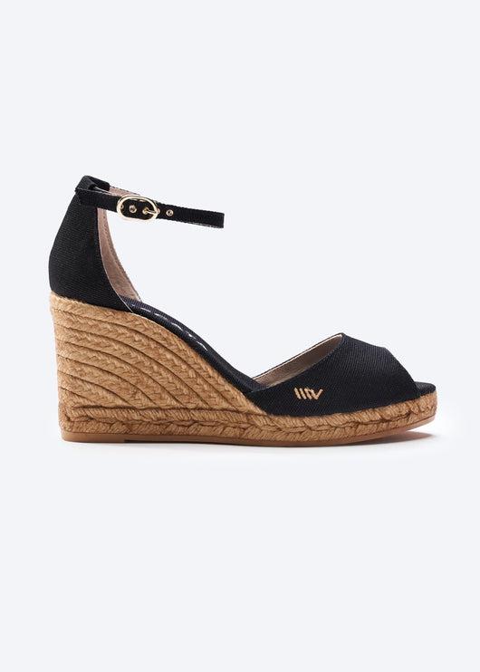 Aiguafreda Canvas Espadrille Sandal Wedges