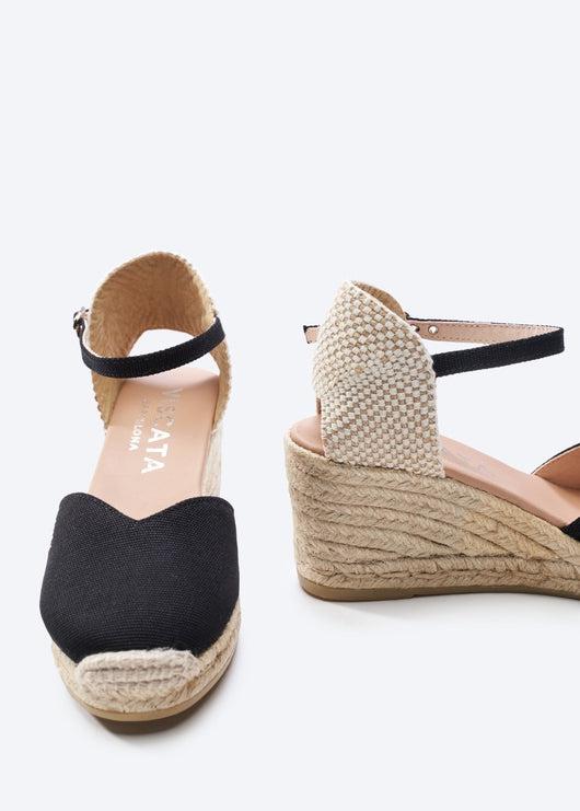 Reus Canvas Espadrille Wedges