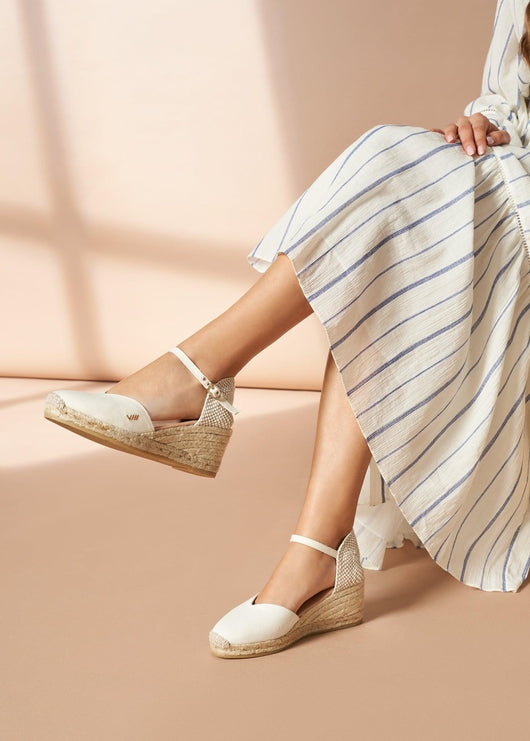 Reus Limited Edition Canvas Espadrille Wedges