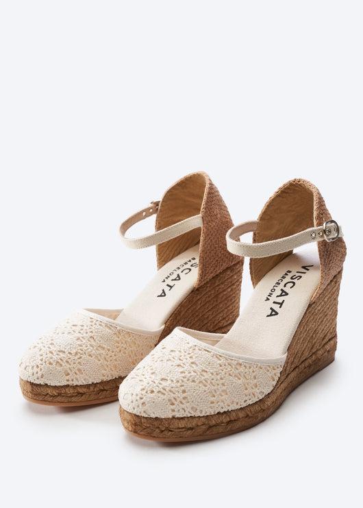 Satuna Crochet Espadrille Wedges