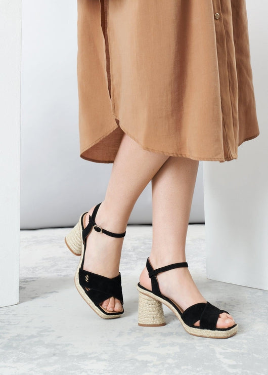 Xelida Suede Espadrille Sandal Heels