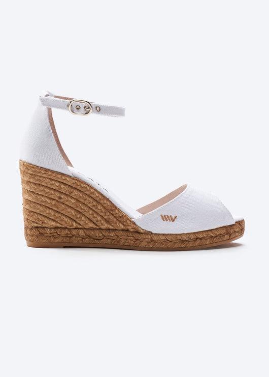 Aiguafreda Limited Edition Canvas Espadrille Sandal Wedges