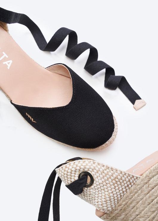 Gava Canvas Espadrille Wedges