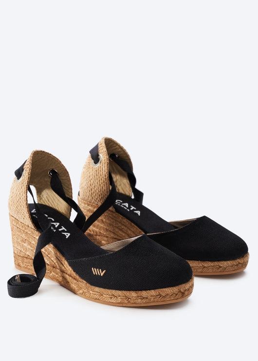 Sagaro Canvas Espadrille Wedges