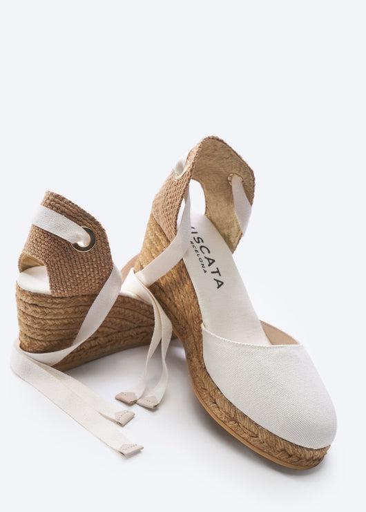 Sagaro Limited Edition Canvas Espadrille Wedges