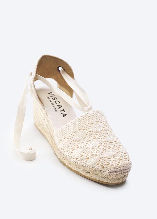 Escala Limited Edition Crochet Espadrille Wedges