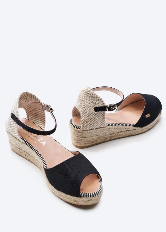 Cavall Canvas Espadrille Sandal Wedges