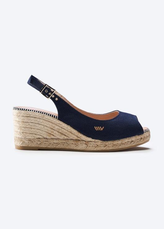 Gavina Canvas Espadrille Sandal Wedges