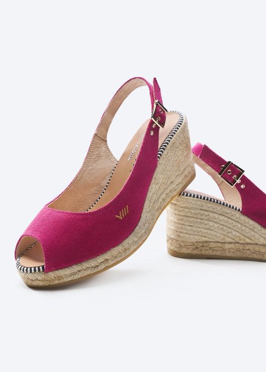 Gavina Limited Edition Canvas Espadrille Sandal Wedges