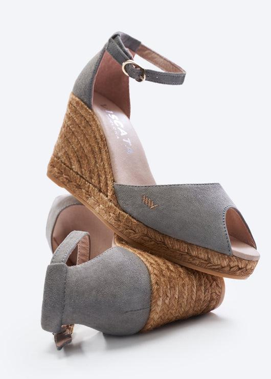 Caprubi Suede Espadrille Sandal Wedges