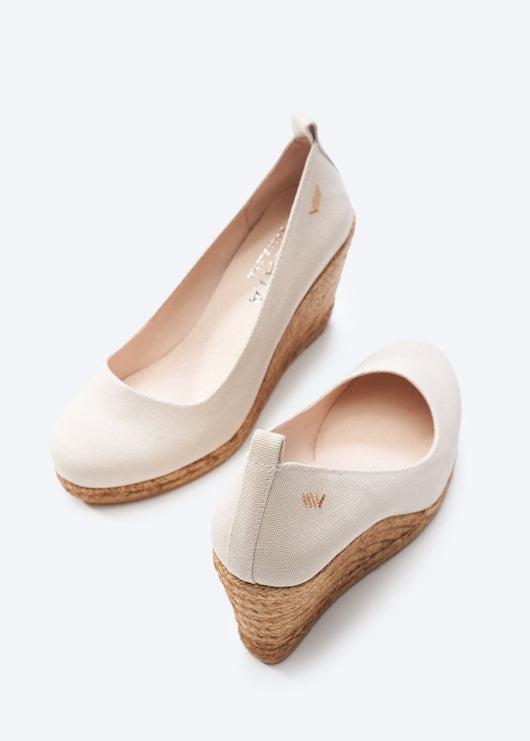 Marquesa Canvas Espadrille Wedge Pumps