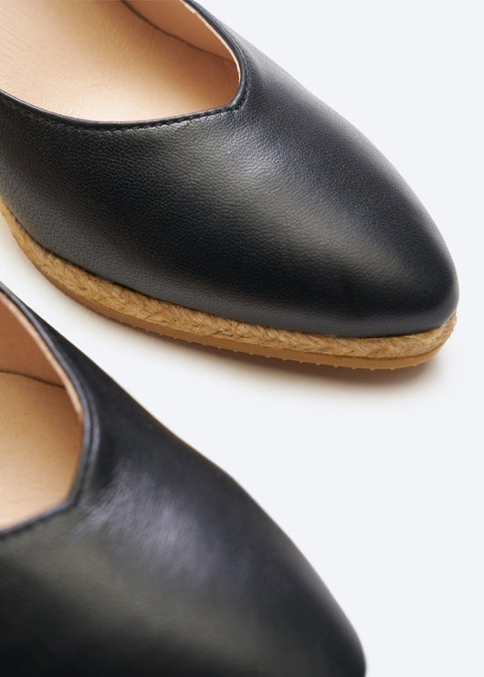 Womens Next Black Forever Comfort Flat Espadrille Shoes - Black