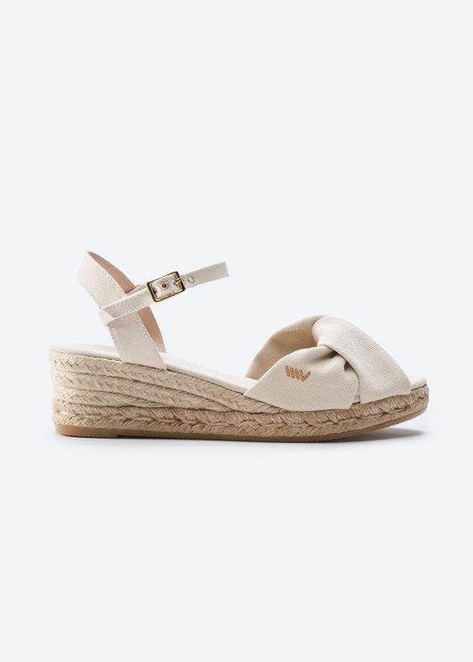 Farella Canvas Espadrille Sandal Wedges