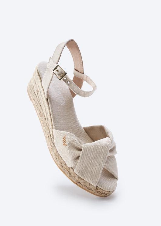 Farella Canvas Espadrille Sandal Wedges