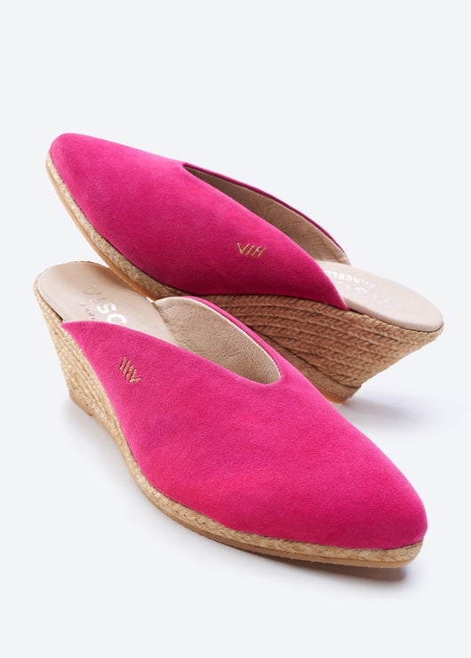 Truja Limited Edition Suede Espadrille Mule Wedges