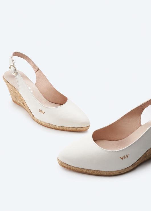 Palomera Leather Espadrille Wedges